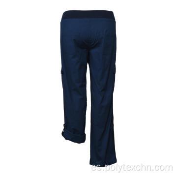 Pantalones de pantalón holgado cómodos con cordón informal